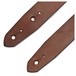 Bear Straps Basic Guitar Strap, Brown w/ Nickel Buckle