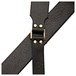 Bear Straps Bear Broadway Guitar Strap, Black w/ Brass Connector