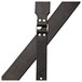 Bear Straps Bear Broadway Guitar Strap, Black w/ Nickel Connector