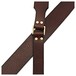 Bear Straps Bear Broadway Guitar Strap, Brown w/ Brass Connector