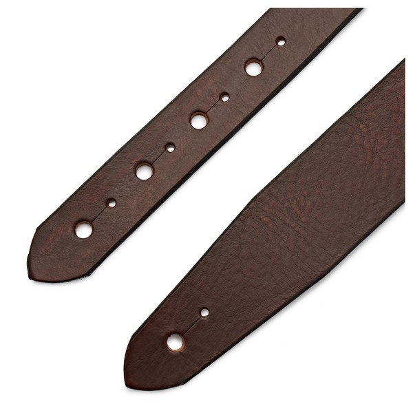 Bear Straps Bear Broadway Guitar Strap, Brown w/ Brass Connector
