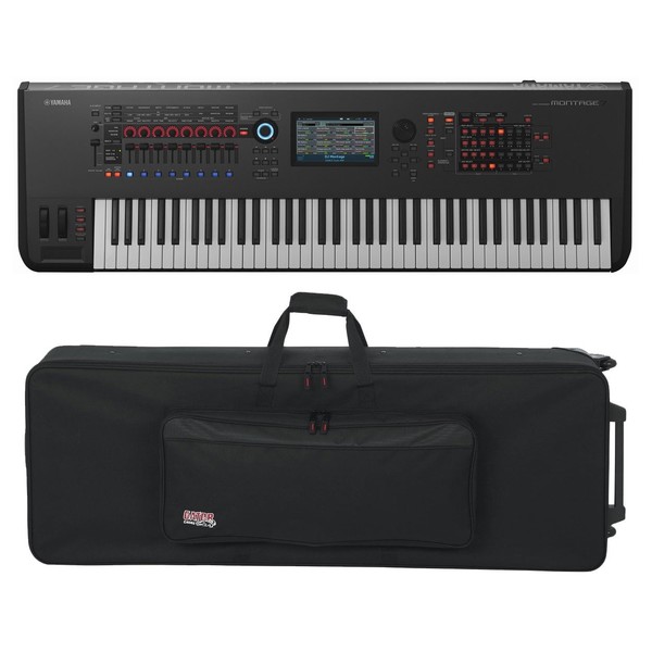 Yamaha MONTAGE 7 with Gator GK-76 Case