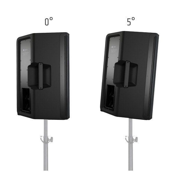 LD Systems ICOA 12 Passive Coaxial PA Speaker, Black, Pole Mount Tilt Angles