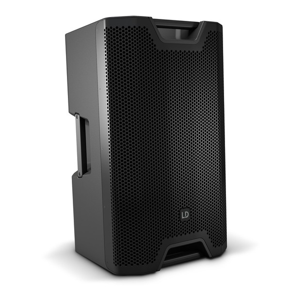 LD Systems ICOA 15 Passive Coaxial PA Speaker, Black, Front Angled Right