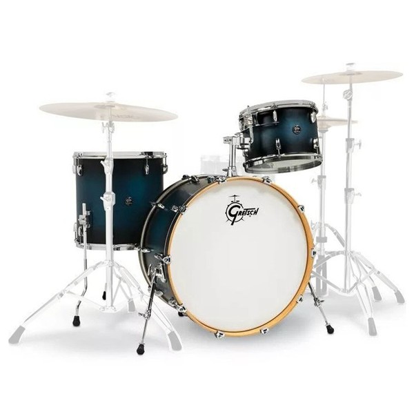 Gretsch Renown Maple 24'' 3pc Shell Pack, Satin Antique Blue Burst