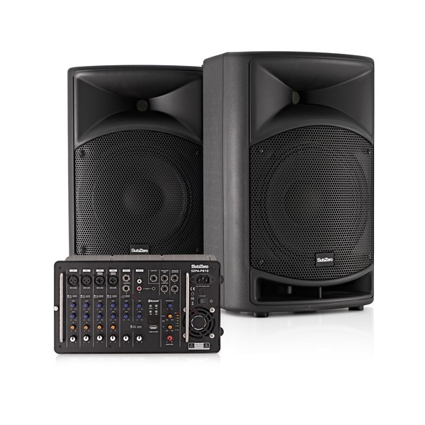 SubZero SZPA-P810 700W 10" Portable PA System with Bluetooth