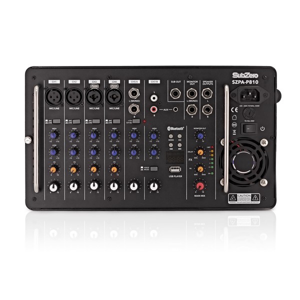SubZero SZPA-P810 700W 10" Portable PA System with Bluetooth