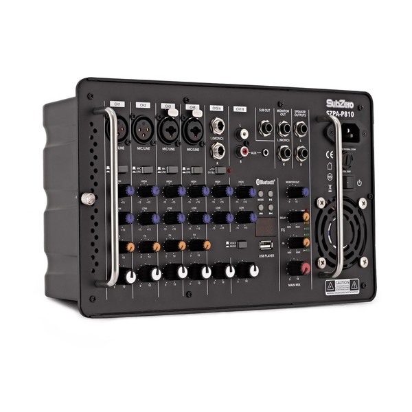 SubZero SZPA-P810 PA System with Microphones and Stands