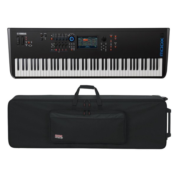 Yamaha MODX8 with Gator GK-88 Case - Full Bundle