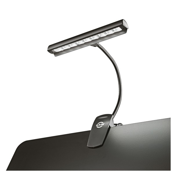 K&M 12249 Orchestra Music Stand Light, On
