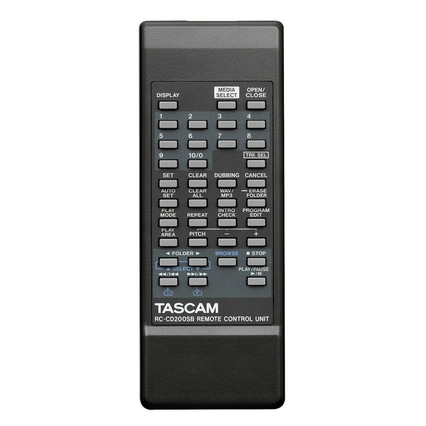 Tascam CD-200SB Solid-State and CD Player - remote