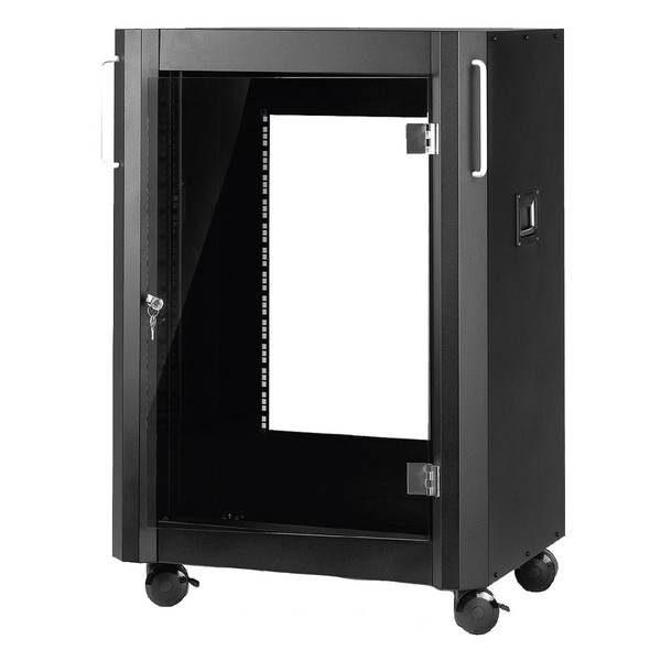 Monacor RACK-12GT/SW 12U Professional Studio Rack, Front