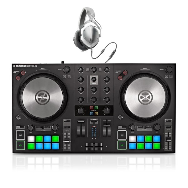 Native Instruments Traktor Kontrol S2 MK3 with V-Moda Headphones at  Gear4music