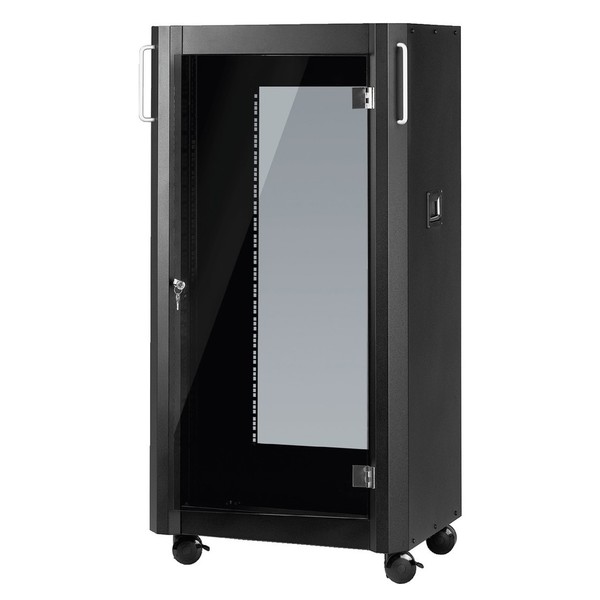 Monacor RACK-20GT/SW 20U Professional Studio Rack, Front