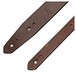 Bear Straps Slimline Classic Guitar Strap, Brown w/ Silver Buckle