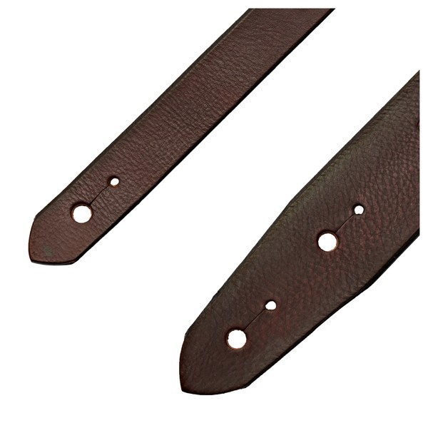 Bear Straps Slimline Classic Guitar Strap, Brown w/ Brass Buckle at  Gear4music