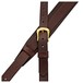 Bear Straps Slim Padded Guitar Strap, Brown w/ Brass Buckle