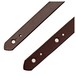 Bear Straps Slim Padded Guitar Strap, Brown w/ Brass Buckle