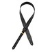 Bear Straps Slimline Classic Guitar Strap, Black w/ Brass Buckle