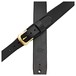 Bear Straps Slimline Classic Guitar Strap, Black w/ Brass Buckle