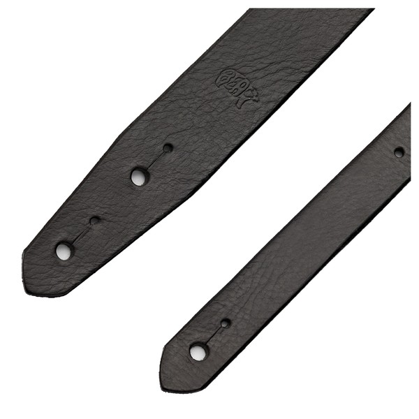 Bear Straps Slimline Classic Guitar Strap, Black w/ Brass Buckle at  Gear4music