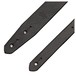 Bear Straps Slimline Classic Guitar Strap, Black w/ Brass Buckle