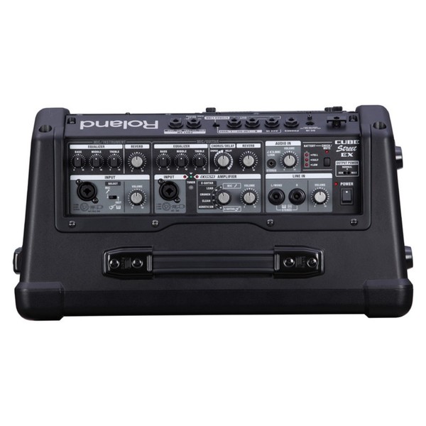 Roland CUBE Street EX Battery Powered Stereo Amplifier, Top
