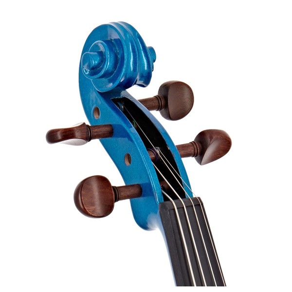 Stentor Harlequin Viola Outfit, Blue, 16 Inch, Peg Bow