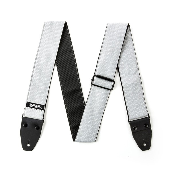 Dunlop Jaquard Strap, Cube Hatch Light Grey - Main