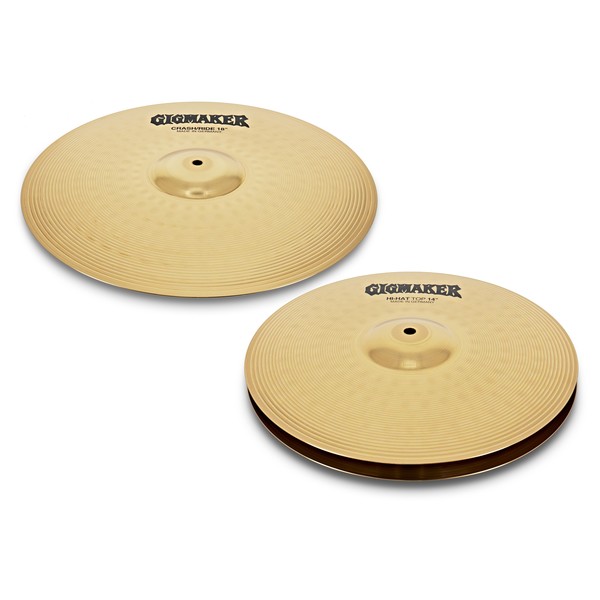 Paiste GigMaker Hi Hat and Crash Ride Cymbal Pack