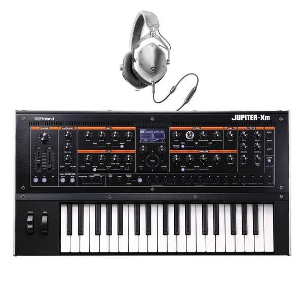 Roland Jupiter-Xm 37 Key Synthesizer with V-Moda M-100 Headphones - Full Bundle