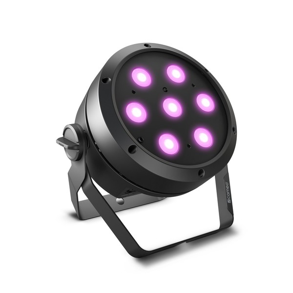 Cameo ROOT PAR 4 7 x 4 W RGBW LED PAR, Front Angled Right