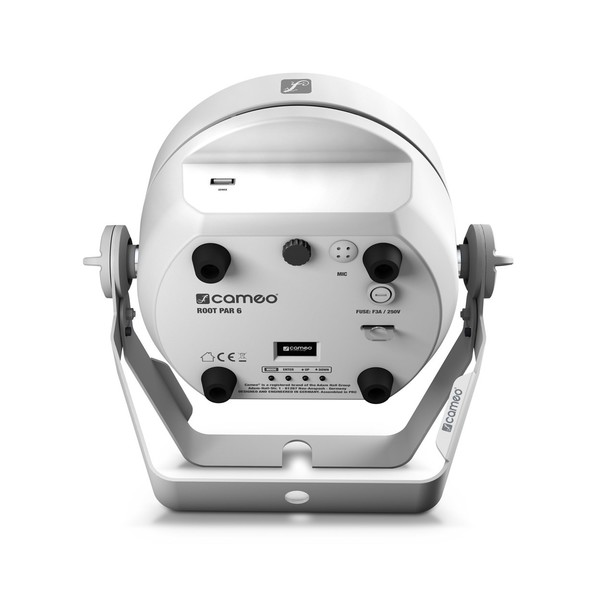 Cameo ROOT PAR 6 White 6 x 12 W RGBAW + UV LED Par, Rear