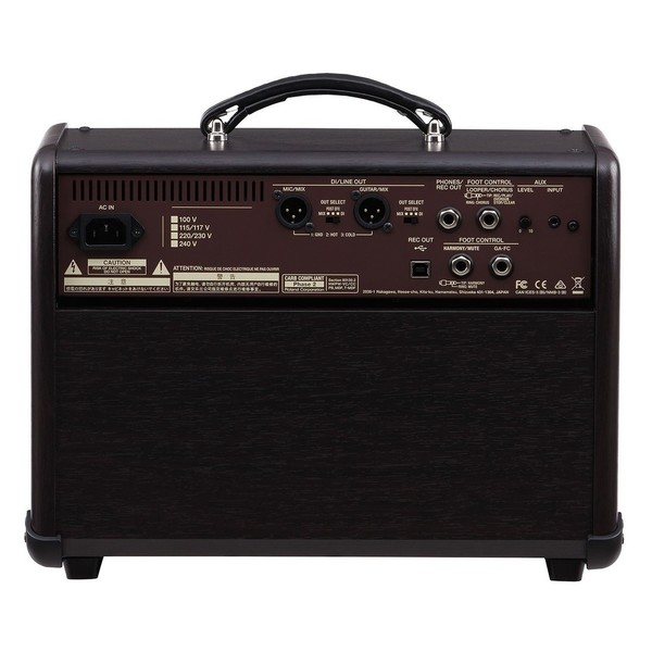 Boss Acoustic Singer Live Amplifier with Cover and Foot Controller - back