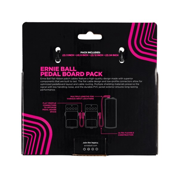 Ernie Ball Flat Ribbon Pedalboard Multi Pack - back