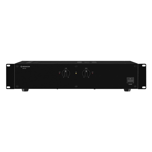 Monacor STA-125 Two Channel Amplifier, 200W, Front