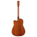 Fender CD-60SCE Dreadnought Electro Acoustic WN, Mahogany - Back View