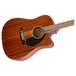 Fender CD-60SCE Dreadnought Electro Acoustic WN, Mahogany - body right