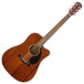 Fender CD-60SCE Dreadnought Electro Acoustic WN, Mahogany - Front View