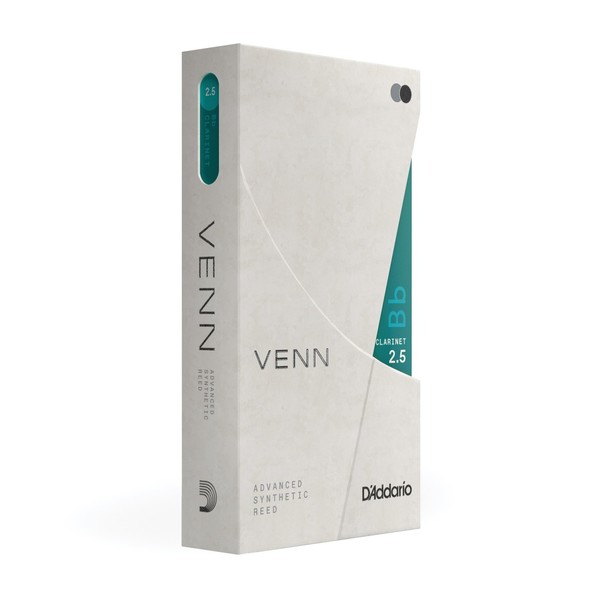 D'Addario Venn Bb Clarinet Reed, 2.5, Back