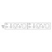 IMG Stageline MEQ-115/SW 2-Channel Graphic Equaliser, Rear Schematic 