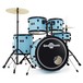 BDK-1 Fusion Drum Kit by Gear4music, Pastel Blue