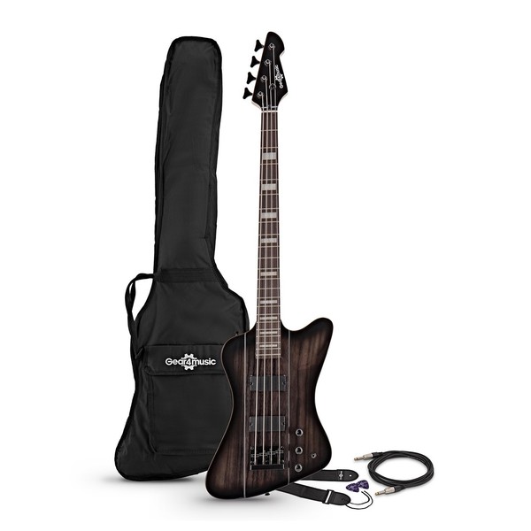 Harlem Z Bass Guitar by Gear4music, Black