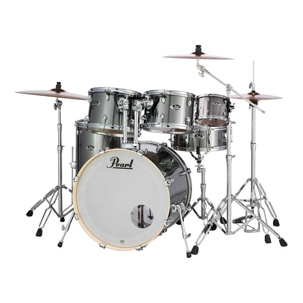 Pearl Export EXX 22'' 6pc Drum Kit, Smokey Chrome