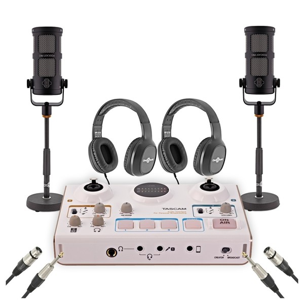 Tascam US-42 Podcasting Bundle with Sontronics Podcast Pro - Full Bundle