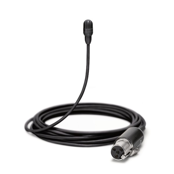 Shure Twinplex TL47B/O-MTQG-A Lavalier Microphone, Black - Front 
