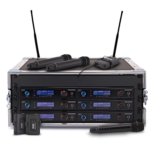 Trantec S5.5 Racked and Ready 6-Way Wireless Combo System, Full System