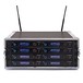 Trantec S5.5 Racked and Ready 8-Way Wireless Combo System, Receivers in Rack Front Tilted