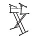 X-Frame Keyboard Stand by Gear4music, 2 Tier