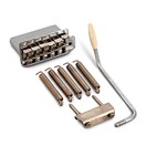 Gotoh GE101TS ST-Style Tremolo Bridge with Steel Block, Aged Chrome
